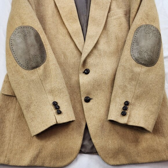 Vintage Camel Hair Blazer Suit Jacket (46 R) - Picture 7 of 11